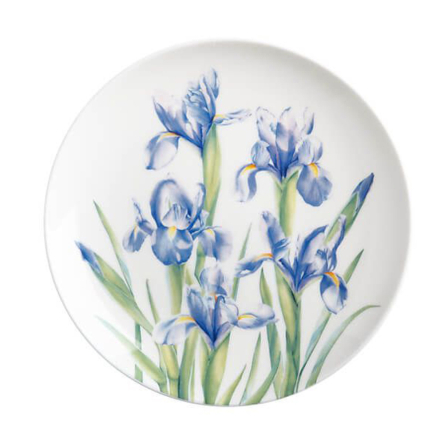 JY0049 Тарелка обеденная Irises FLORIADE фарфоровая, диам. 20 см - 1 JY0049 Тарелка обеденная Irises FLORIADE фарфоровая, диам. 20 см - 1