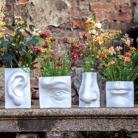 Ваза Rituali Domestici AUGUSTO MOUTH WHITE, кераміка, 11 х 9 х 10 см - 3