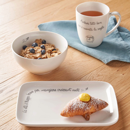 U10258123A83 Кухоль для чаю La Porcellana Bianca GLI ONESTI Buongiorno, порцеляна, 450 мл - 4