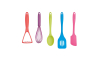 Набор кухонных аксессуаров Kitchen Craft COLOUR WORKS Brights, силикон, 5 пр. - 1
