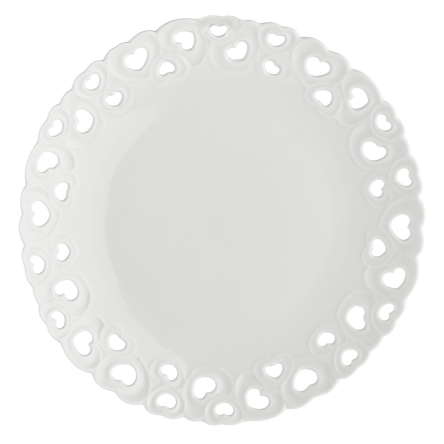 P003900120 Тарілка обідня La Porcellana Bianca VALENTINO, порцеляна, діам. 20 см - 1