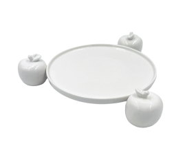 U10314066A83 Блюдо для фруктов La Porcellana Bianca FATTORIA, фарфор, диам. 22 см