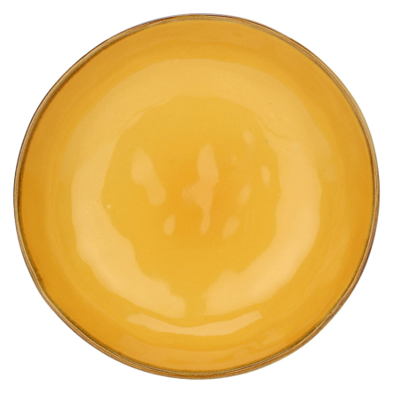 Тарілка супова Rose&amp;Tulipani Milano CONCERTO OCRA, керамограніт, охра, діам. 21 см - 1