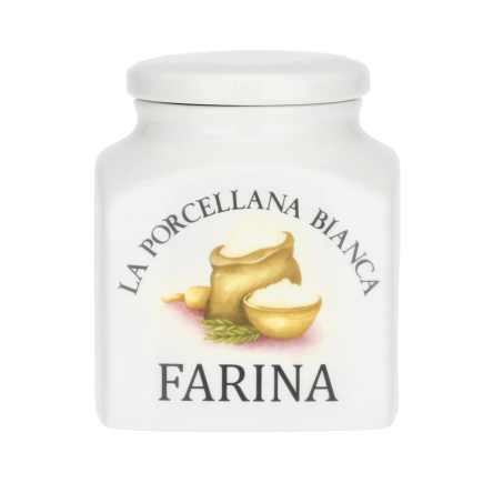U10084310P00 Банка для муки La Porcellana Bianca CONSERVA, фарфор, 1,1 л - 1