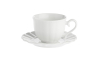 P003600016 Чашка для чаю з блюдцем La Porcellana Bianca DUCALE, порцеляна, 220 мл - 1