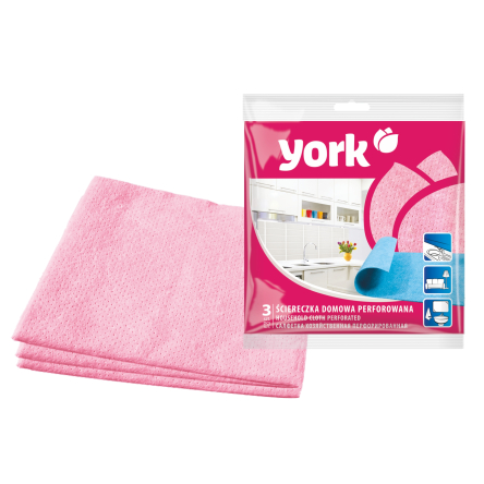 Салфетка YORK перфорированная 38х38см, 3 шт. (YR-2003) - 2 Салфетка YORK перфорированная 38х38см, 3 шт. (YR-2003) - 2