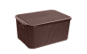 Ящик для зберігання BRANQ RATTAN з кришкою 7л шоколад (BRQ-1722.4) - 1
