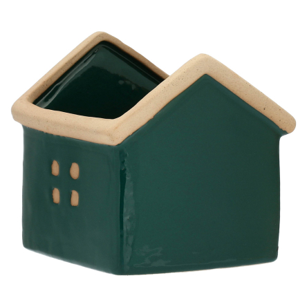 H234000007 Кашпо Rituali Domestici DICASA, керамічне, зелене, 11 х 11 х 13 см - 7