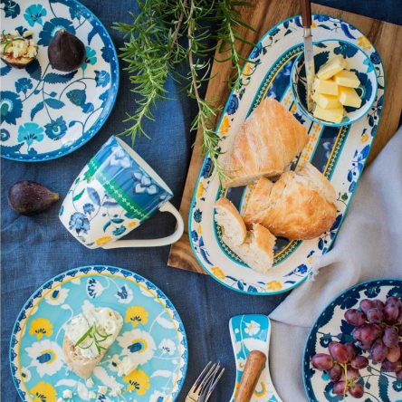 AW0464 Миска RHAPSODY BLUE порцелянова, діам. 20 см, 900 мл - 6