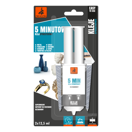 Клей эпоксидный универсальный 5 мин 2х12.5мл (DRG-56269) - 1 Клей эпоксидный универсальный 5 мин 2х12.5мл (DRG-56269) - 1