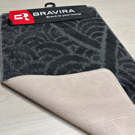 Килимок TM Bravira серія Classik (50х80см) Anthracite, поліпропілен (CLT202020-193) - 3
