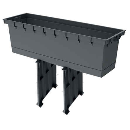 Балконний ящик Prosperplast RATO CASE 77х23.5x68.6см коричневий (63674-440) - 2 Балконний ящик Prosperplast RATO CASE 77х23.5x68.6см коричневий (63674-440) - 2