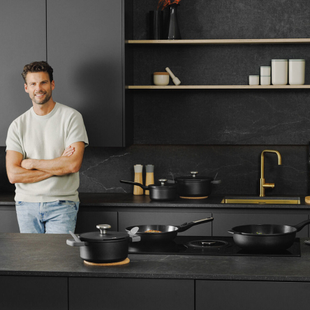 Каструля з антипригарним покриттям BergHOFF LEO PHANTOM діаметр 24см, 5.5л (3950577) - 7