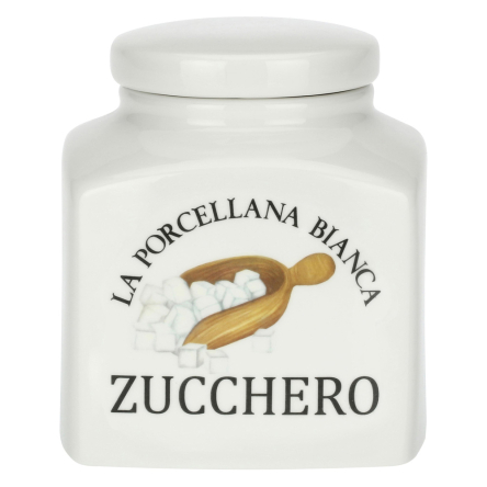 P0126110ZU Банка для цукру La Porcellana Bianca CONSERVA, порцеляна, 1,1 л - 1