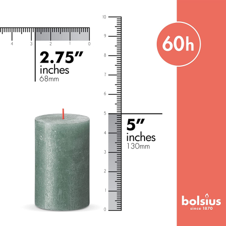 Свеча Рустик Bolsius SHIMMER столбик 13х6.8см оксидно-синяя (BOL- 647169.1) - 6 Свеча Рустик Bolsius SHIMMER столбик 13х6.8см оксидно-синяя (BOL- 647169.1) - 6