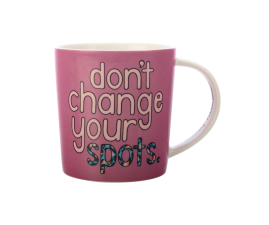 DX1076 Кружка BE KIND Don't Change Your Spots, фарфор, 380 мл