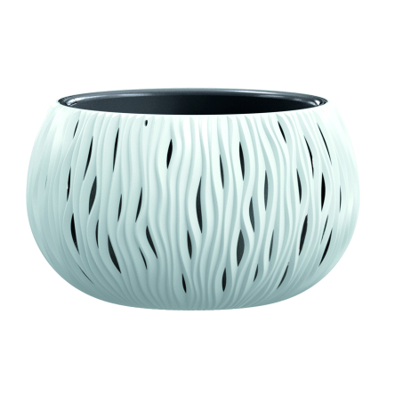 Горщик для квітів Prosperplast SANDY BOWL із вкладишем 37х22см білий (23148-449) - 2 Горщик для квітів Prosperplast SANDY BOWL із вкладишем 37х22см білий (23148-449) - 2