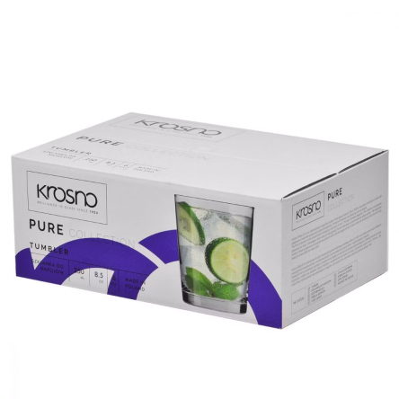 Набір склянок низьких PURE 250мл х 6шт (KROS-789408) - 2