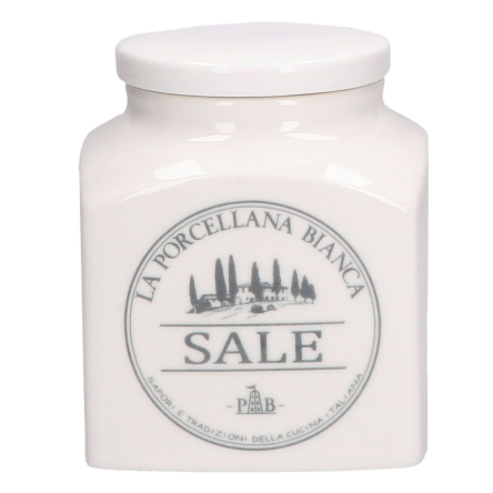 P01261100S Банк для соли La Porcellana Bianca CONSERVA CLASSIC, фарфор, 1,1 л - 1
