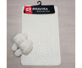 Килимок TM Bravira серія Classik (50х80см)  кремовий Cream, поліпропілен (CLT202588-154)
