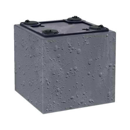 Горшок для цветов Prosperplast Sierra Square Beton Effect 28.8х28.8х29см квадратный, маренго (82849-425) - 3 Горшок для цветов Prosperplast Sierra Square Beton Effect 28.8х28.8х29см квадратный, маренго (82849-425) - 3