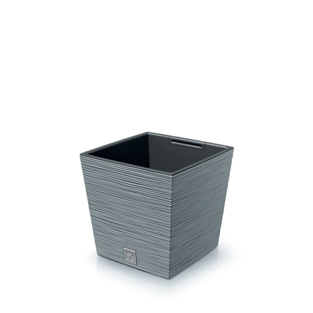 Горщик для квітів Prosperplast FURU 29.5х2.5х29см квадратний низький із вкладишем сірий (57482-422) - 1