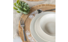 Набір плейсматів Creative Tops White Leaf, джут, діам. 41 см, 4 пр. - 2