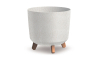 Горшок для цветов Prosperplast GRACIA TUBUS ECO WOOD 29.8х29.8х28.5см круглый на ножках белый ЭКО (70887-449) - 1 Горшок для цветов Prosperplast GRACIA TUBUS ECO WOOD 29.8х29.8х28.5см круглый на ножках белый ЭКО (70887-449) - 1