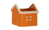 H234000009 Кашпо Rituali Domestici DICASA, керамическое, оранжевое, 11 х 11 х 13 см - 8