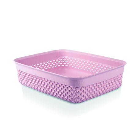 Корзина для хранения UCS DROP DESIGN прямоугольная 1.1л пудрово-розовая (UCS-137007.1) - 1 Корзина для хранения UCS DROP DESIGN прямоугольная 1.1л пудрово-розовая (UCS-137007.1) - 1