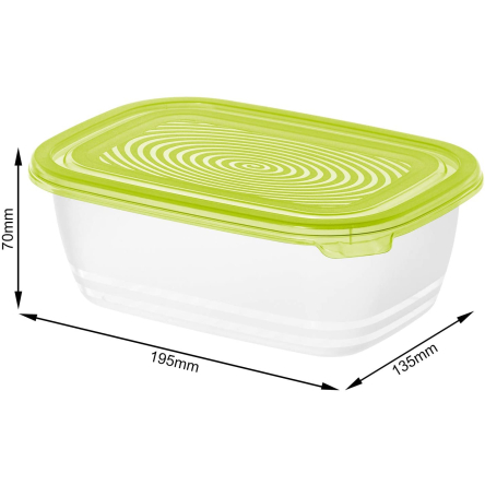 Контейнер пластиковый Rotho SUNSHINE для хранения продуктов 1л (RTH-17234) - 2