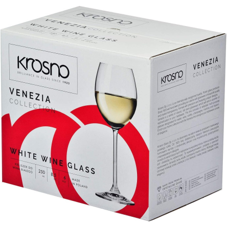 Набір келихів для білого вина VENEZIA 250мл х 6шт (KROS-788319) - 5