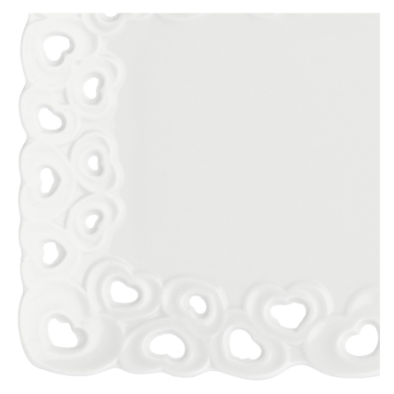P003900420 Піднос прямокутний La Porcellana Bianca VALENTINO, порцеляна, 20 х 13 см - 7