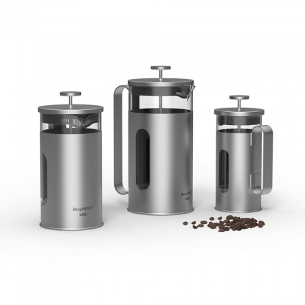 Френч-прес скляний у металевій підставці LEO, 1 л (3950653) - 2 Френч-прес скляний у металевій підставці LEO, 1 л (3950653) - 2