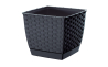 Горшок для цветов Prosperplast RATOLLA квадратный 22х22х19см антрацит (70771-433) - 1