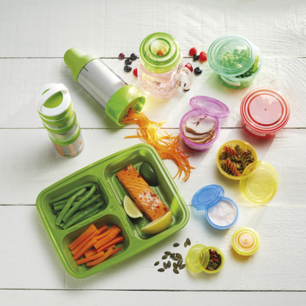 Ланч-бокс на 3 секції Kitchen Craft, пластик, 19 x 24,5 x 4 см - 3