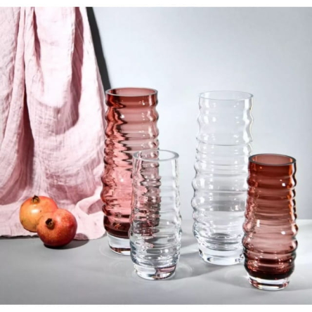 Кількість: Ваза CASUAL h25 см, бордо (KROS-921327) - 2 Кількість: Ваза CASUAL h25 см, бордо (KROS-921327) - 2