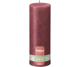Свічка Рустик Bolsius SHINE стовпчик 19х6.8см червона (BOL-850341)