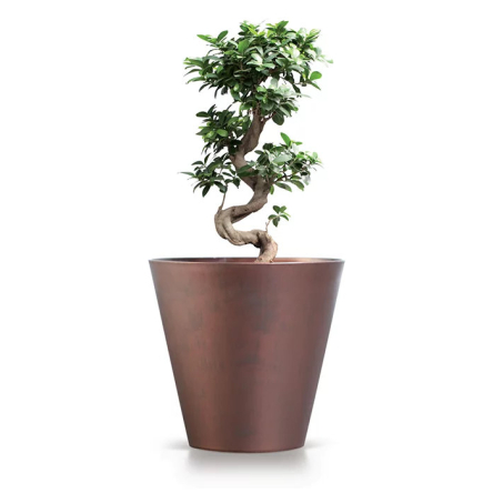 Горщик для квітів Prosperplast TUBUS CORTEN 20х20х18.7см круглий бронза (65803-7601) - 2