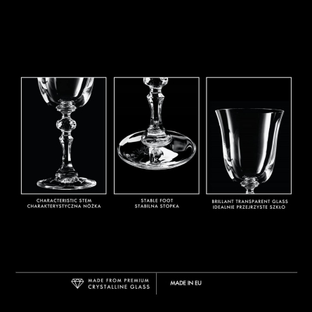 Набор бокалов для красного вина KRISTA 220мл х 6шт (KROS-788180) - 3 Набор бокалов для красного вина KRISTA 220мл х 6шт (KROS-788180) - 3