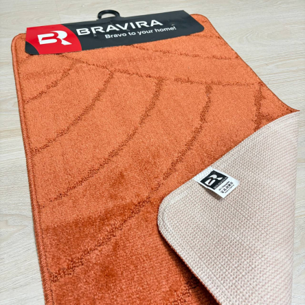 Килимок TM Bravira серія Classik (50х80см) терракотовий-Brick, поліпропілен (CLT201825-182) - 2 Килимок TM Bravira серія Classik (50х80см) терракотовий-Brick, поліпропілен (CLT201825-182) - 2