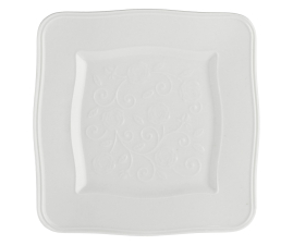 P003800120 Тарелка квадратная La Porcellana Bianca FLORENTINA, фарфор, 20 х 20 см