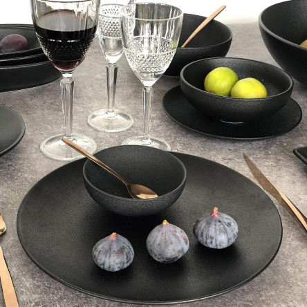 AX0324 Місочка для соуса CAVIAR BLACK, порцелянова, діам. 10 см, 80 мл - 3 AX0324 Місочка для соуса CAVIAR BLACK, порцелянова, діам. 10 см, 80 мл - 3