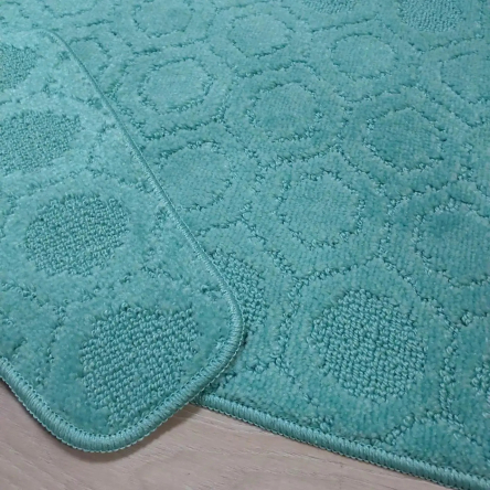 Набір килимків TM Bravira серія Classik (50х80, 40х50см) бірюзовий Turquoise, поліпропілен (CLT202012-164) - 3 Набір килимків TM Bravira серія Classik (50х80, 40х50см) бірюзовий Turquoise, поліпропілен (CLT202012-164) - 3
