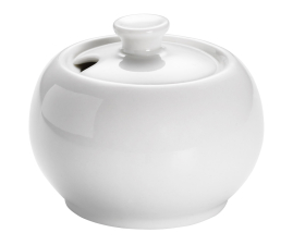 P145 Сахарница WHITE BASICS ROUND фарфоровая, 140 мл