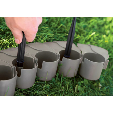 Паркан декоративний Prosperplast Palisada 405х6см коричневий (40077-222) - 3 Паркан декоративний Prosperplast Palisada 405х6см коричневий (40077-222) - 3