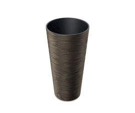 Горщик для квітів Prosperplast FURU ECO WOOD 30х57.5см високий із вкладишем кавовий (57543-4625)