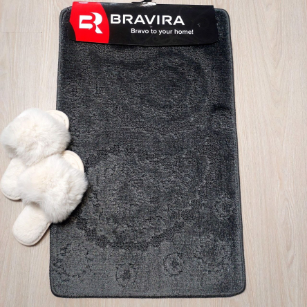 Коврик TM Bravira серия Classik (50х80см) серый Grey, полипропилен(CLT09-172) - 1 Коврик TM Bravira серия Classik (50х80см) серый Grey, полипропилен(CLT09-172) - 1
