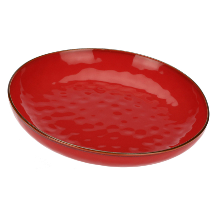 Блюдо сервировочное круглое Rose&amp;Tulipani Milano CONCERTO CORALLO, керамогранит, коралл, диам. 30 см - 1