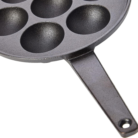 Сковорода для датских панкейков Kitchen Craft, чугун, диам. 20 см - 6 Сковорода для датских панкейков Kitchen Craft, чугун, диам. 20 см - 6